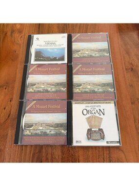 Classical CD Lot of 6 Mozart Festival Box Set Organ Hits Vienna Orchestral